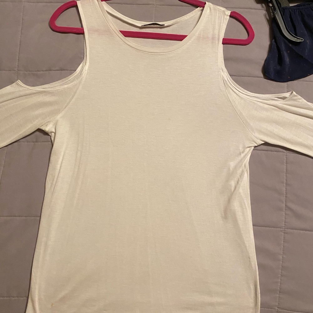 Zara cold shoulder top